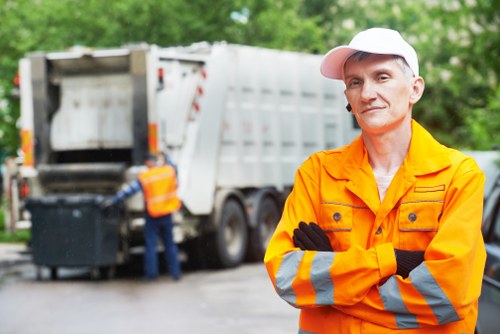 Business waste removal service in Eltham office