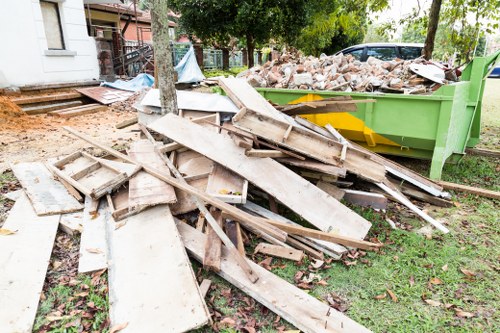 Before and after garden clearance in Eltham